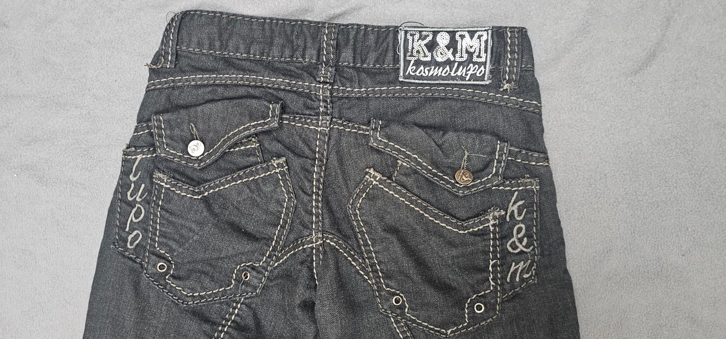 Y2K COOL SKINNY BLACK PANTS