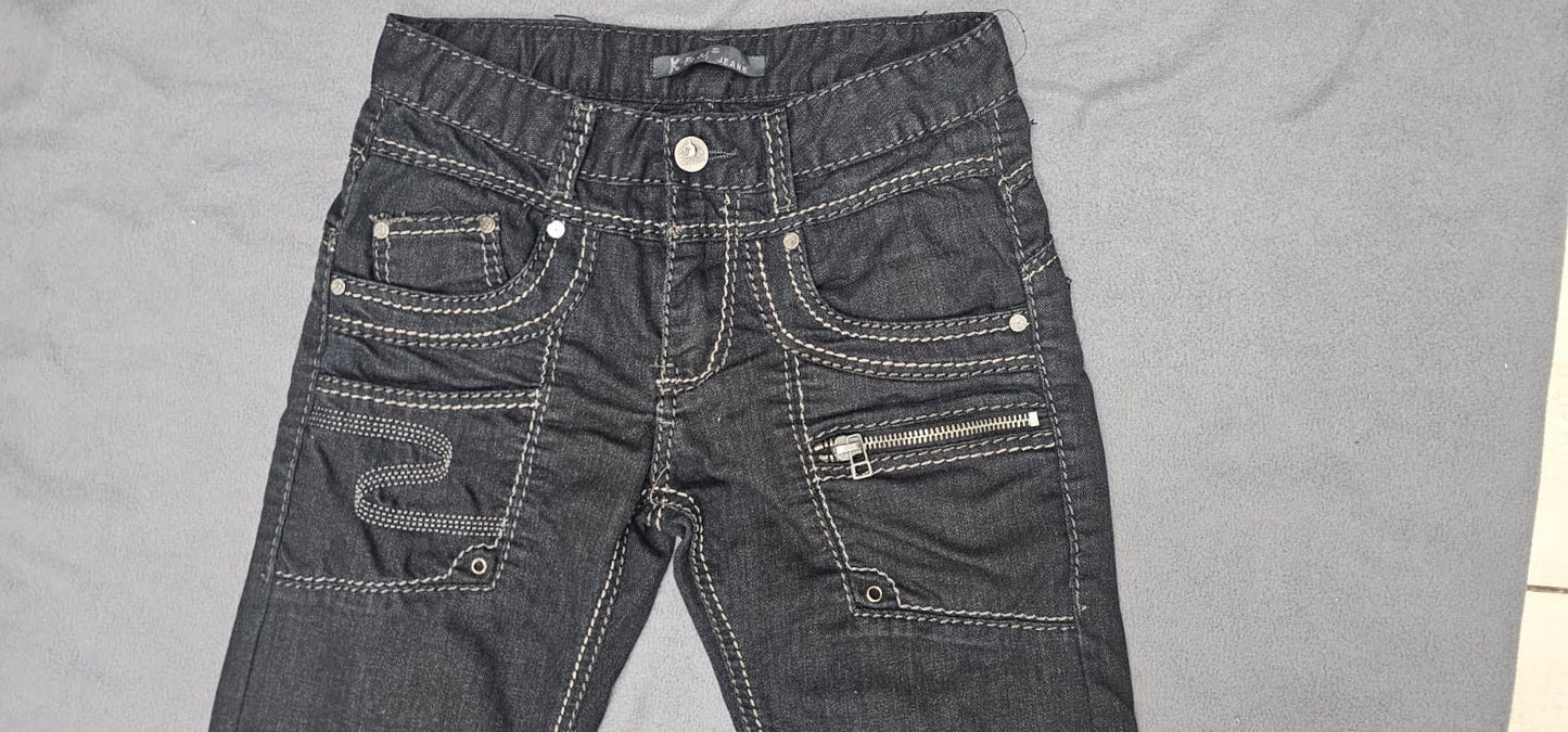 Y2K COOL SKINNY BLACK PANTS