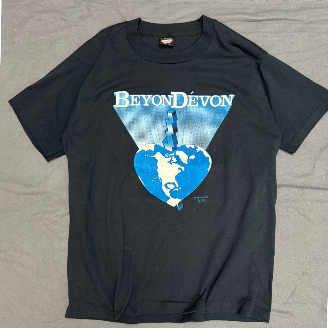 a- VINTAGE  RARE RARE RARE 1991 BEYON DEVON TEE SINGLE STITCH