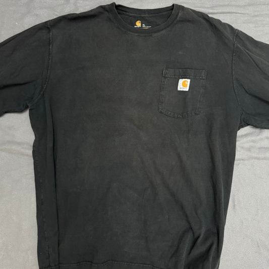 a- CARHARTT LONG SLEEVE POCKET SHIRT HEAVY SHIRT