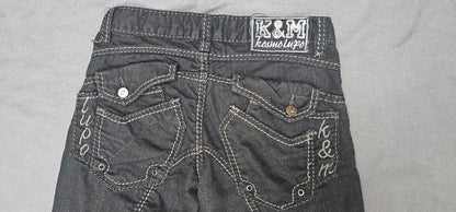 Y2K COOL SKINNY BLACK PANTS