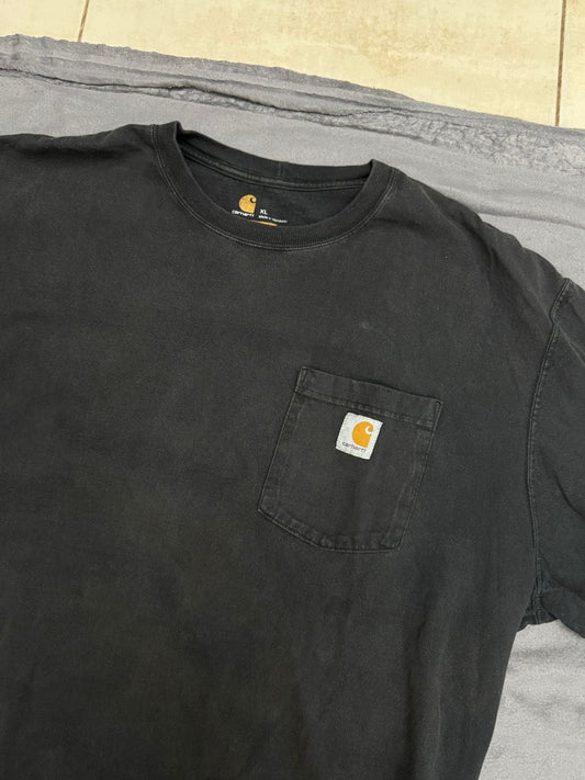 a- CARHARTT LONG SLEEVE POCKET SHIRT HEAVY SHIRT