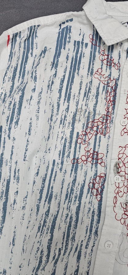 DESIGUAL BUTTONED SHIRT PRETTIEST ARTISTIC DETAILS