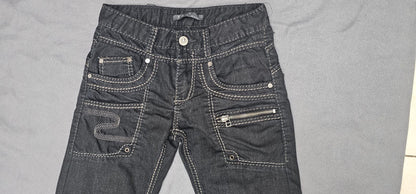 Y2K COOL SKINNY BLACK PANTS
