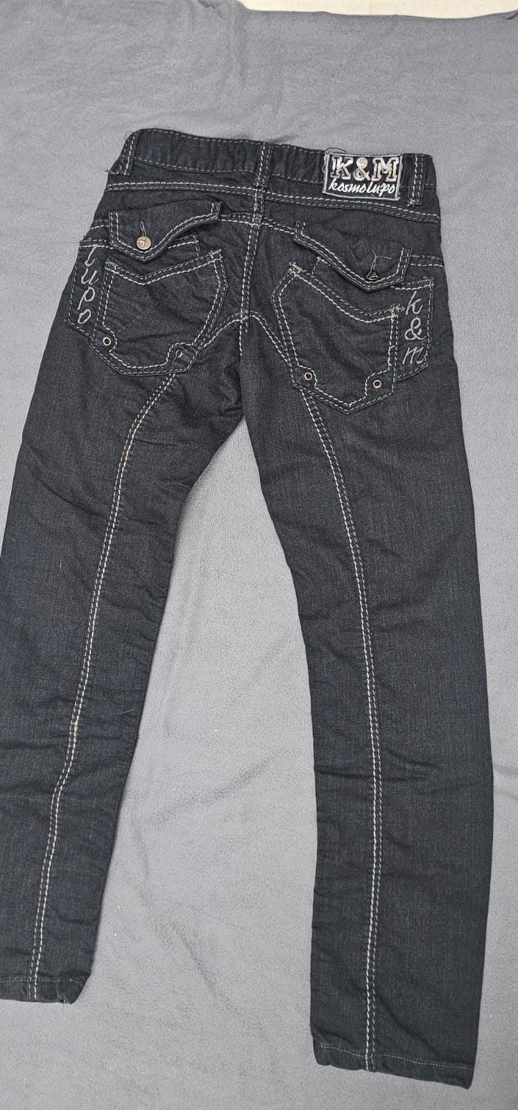 Y2K COOL SKINNY BLACK PANTS