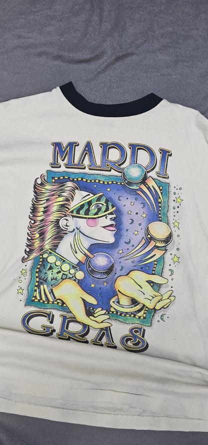VINTAGE MARDI GRAS TEE REWORKED