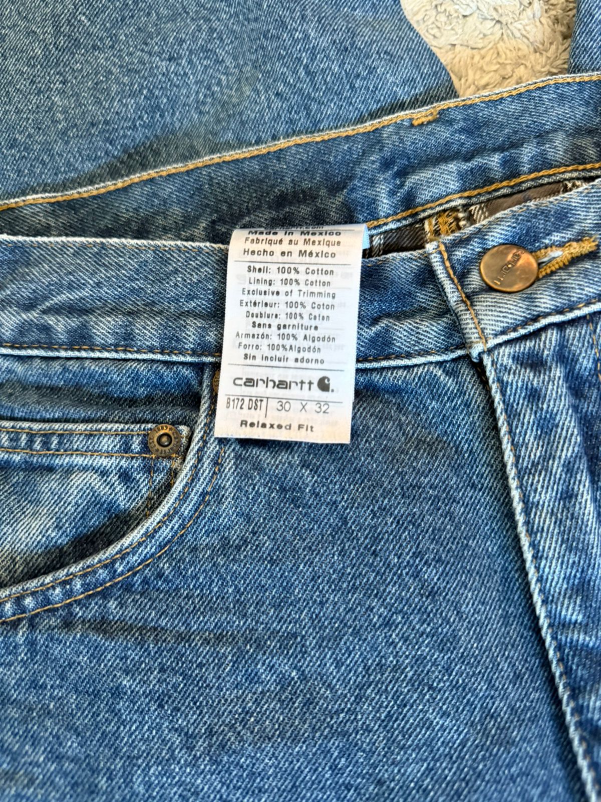 1-c CARHARTT CARPENTER HEAVY WORK JEANS