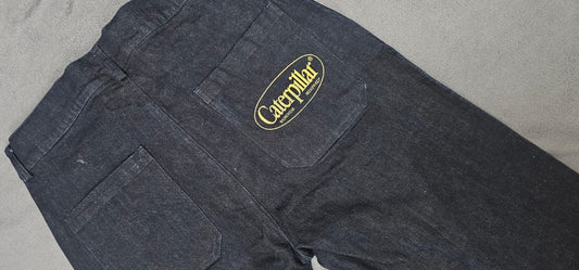 CATERPILLAR "CAT" DOUBLE KNEE NAVY JEANS